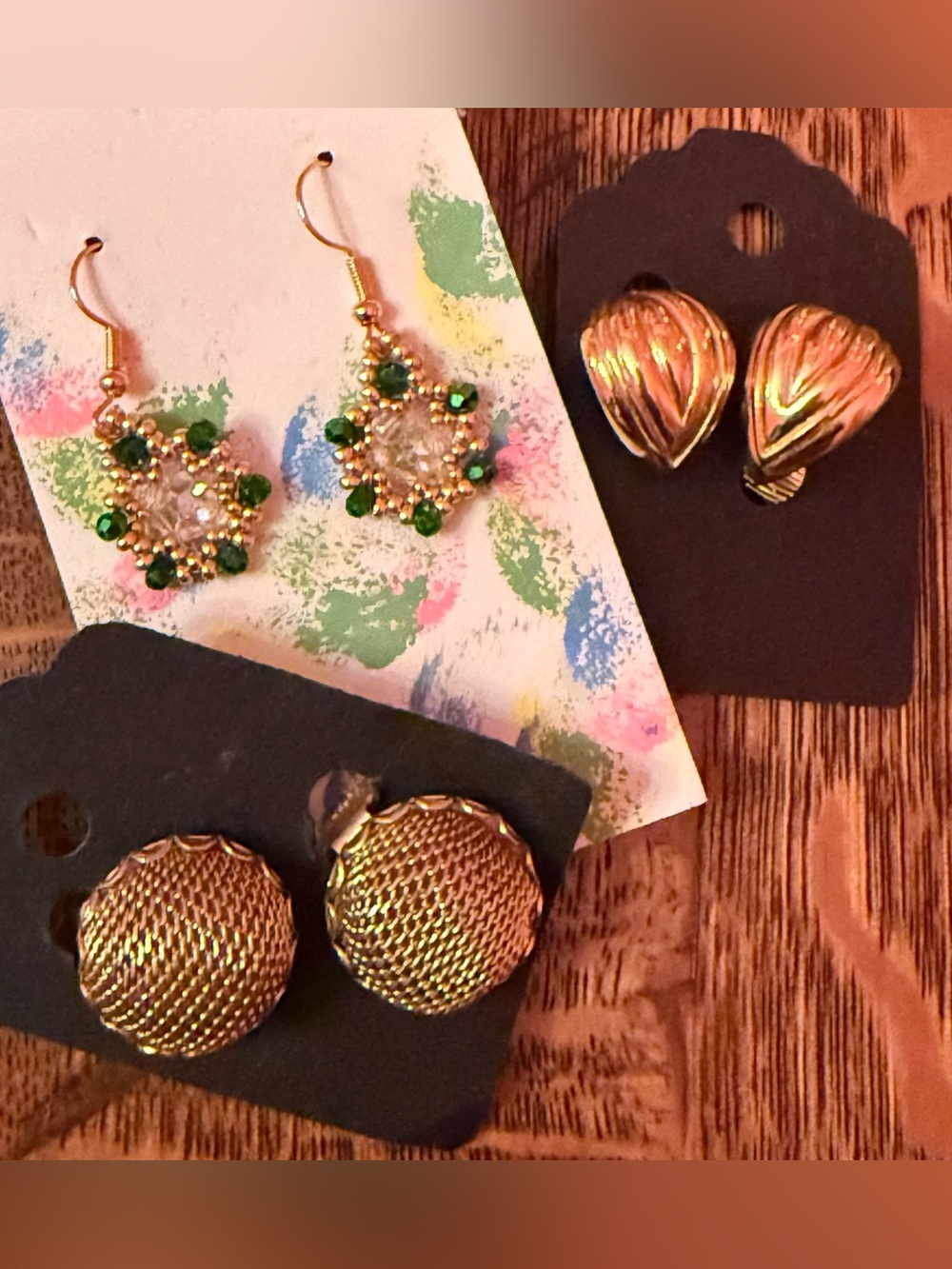 EARRINGS Vintage & Handmade 3 pair